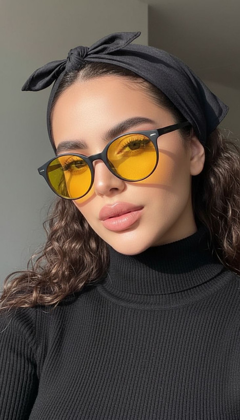 عینک مورال اوگا شیشه زرد